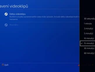 Délka videoklipu na PS4 2