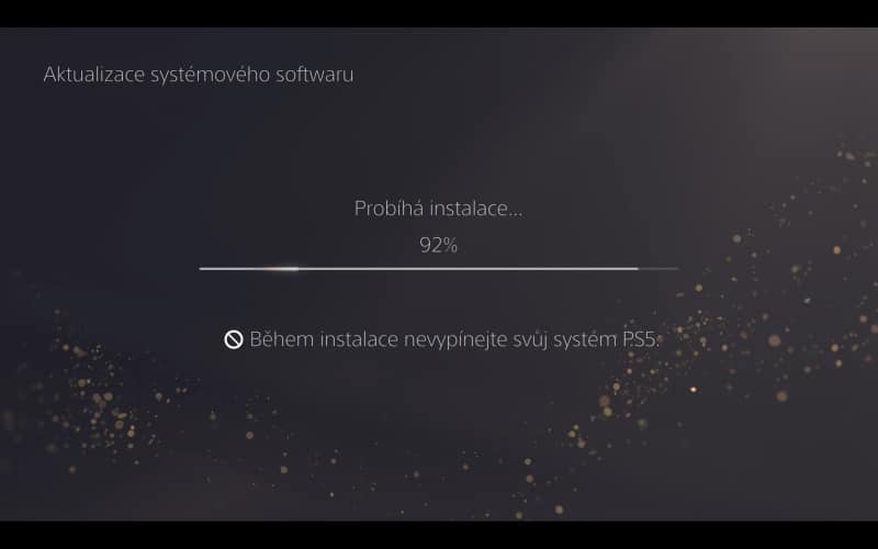 PS5 aktualizace systémového software 8